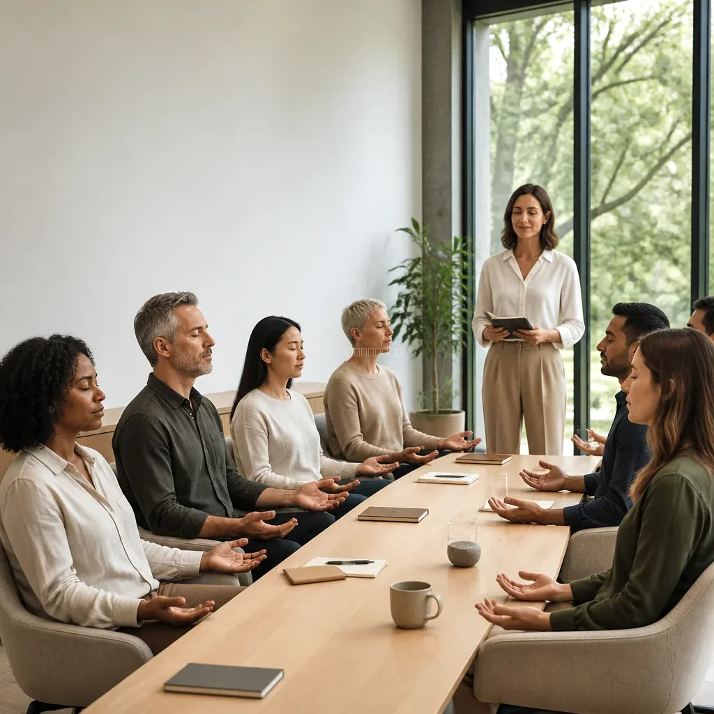 Vodstvo v meditativni delavnici DuhLabViz za poslovne vodje